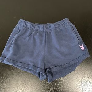 Womens Playboy shorts Blue size small